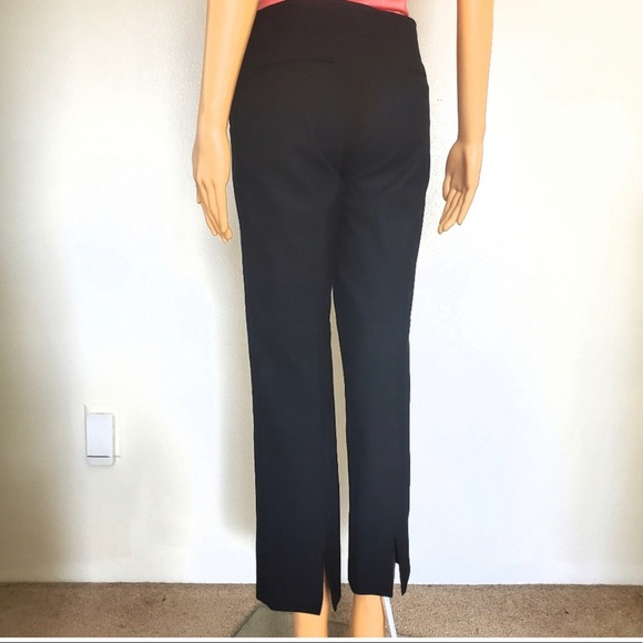 Theory black slacks back slit - Picture 15 of 16